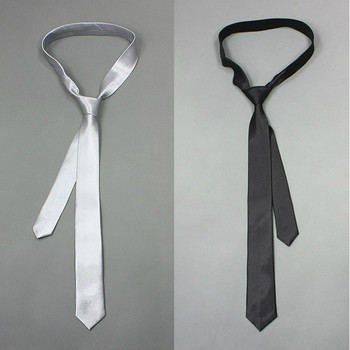 Мъжки вратовръзки в  черен и сребрист цвят подходящи за сватба  