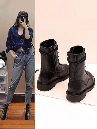 Modern női csizma műbőrből - két modell