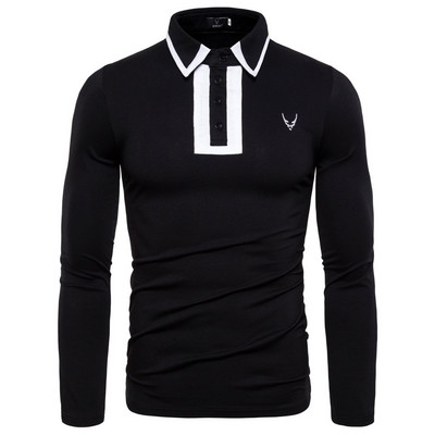 Lezser férfi blúz klasszikus ak-val és gombokkal