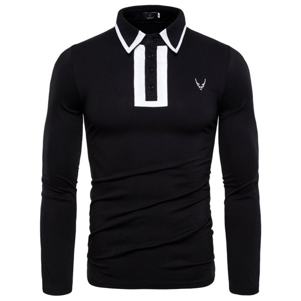 Lezser férfi blúz klasszikus ak-val és gombokkal