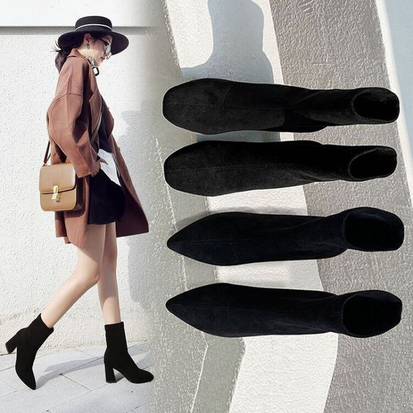 Sügisene naiste saapad ökoseemisnahast teravatipuline mudel ja kontsaga 7 cm - kaks mudelit