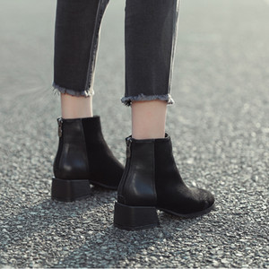 Öko-seemisnahast naiste saapad paksusega 3,5 cm - kaks mudelit