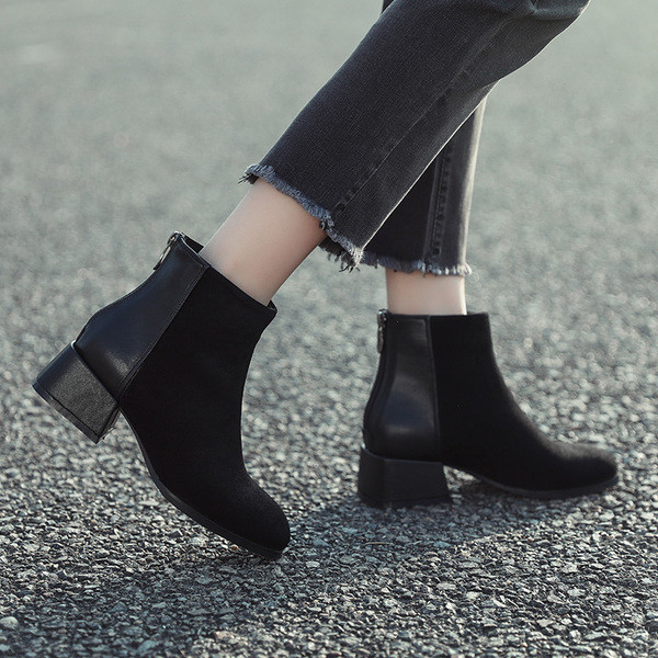 Öko-seemisnahast naiste saapad paksusega 3,5 cm - kaks mudelit