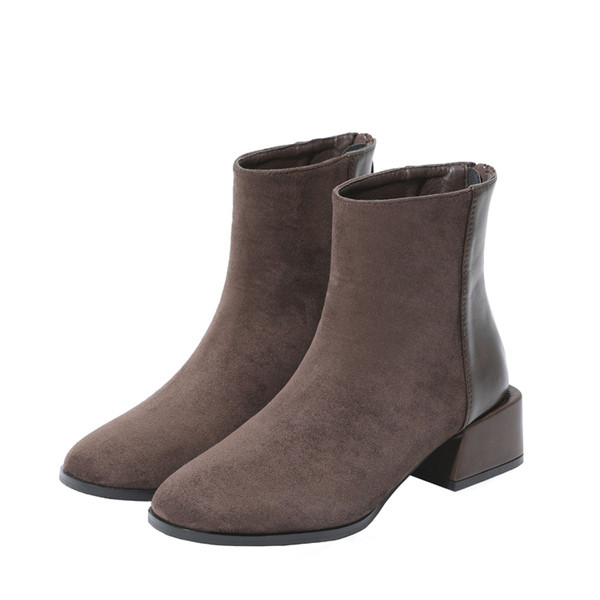 Öko-seemisnahast naiste saapad paksusega 3,5 cm - kaks mudelit