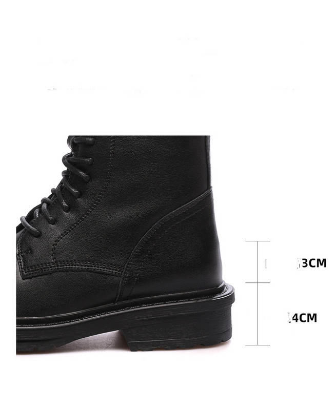 Rudens-ziemas zābaki no eko ādas ar šņorēm