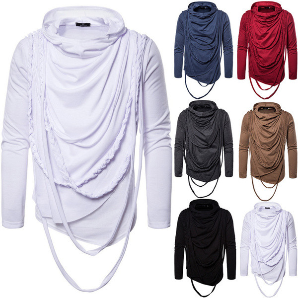 Meeste vabaaja pluusi lai lipsudega mudel