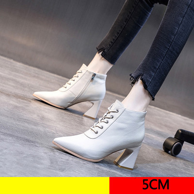 Női csizma szögletes sarokkal - műbőr többféle modell