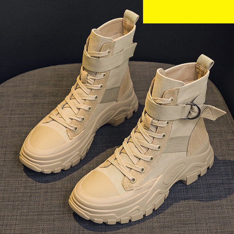 Sieviešu tekstila zābaki ar sprādzi un 4,5 cm zoli