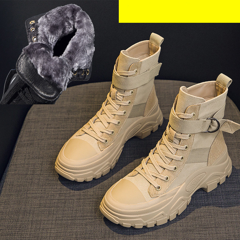 Sieviešu tekstila zābaki ar sprādzi un 4,5 cm zoli