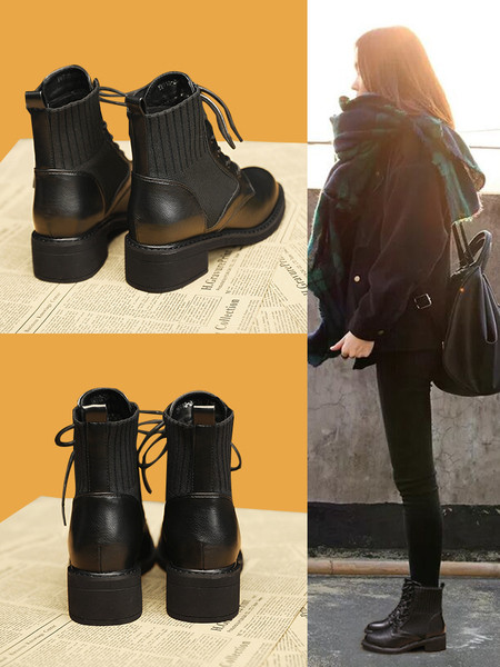 Női csizma ökobőrből és fűzőből - több modell