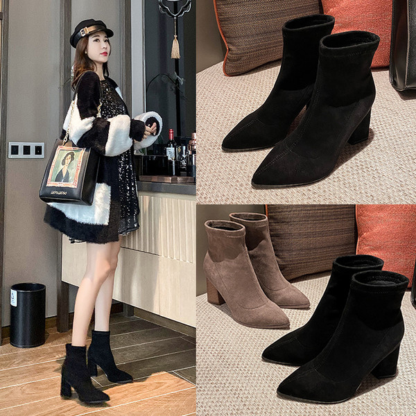 Öko-seemisnahast teravatipuline sügissaapad naistele