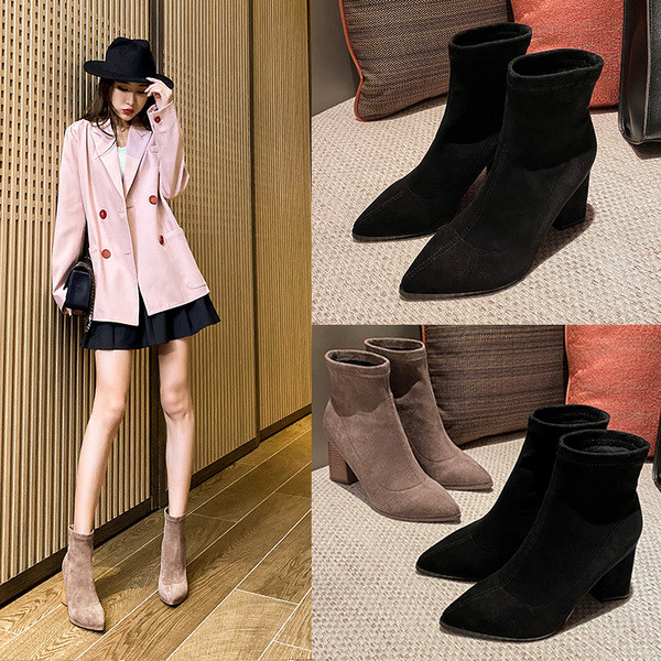 Öko-seemisnahast teravatipuline sügissaapad naistele