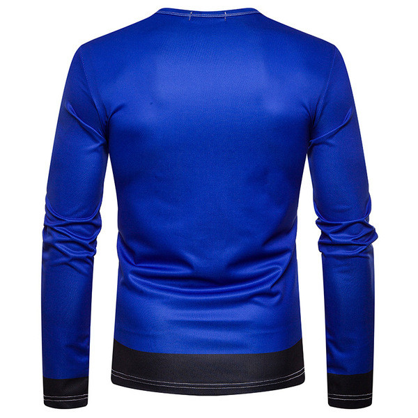 Meeste vabaaja pluusiga liibuv mudel, trükiga