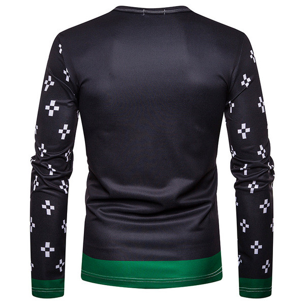 Modern férfi blúz modell mintával