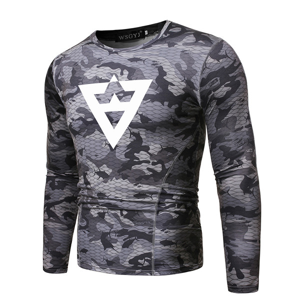 Alkalmi férfi blúz ovális nyakkivágással és hosszú ujjal