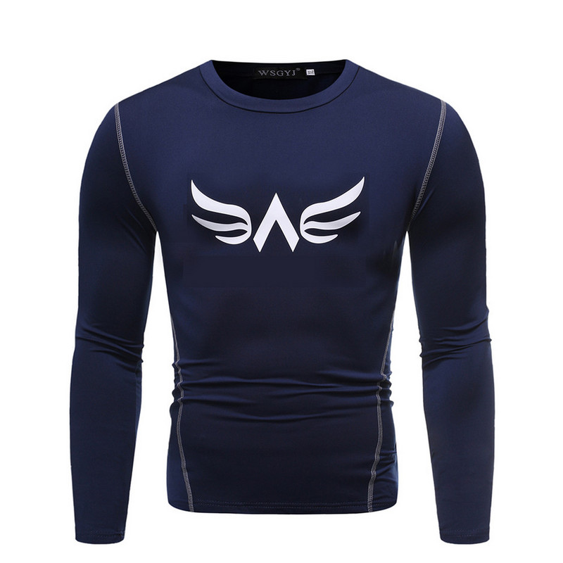 Alkalmi férfi blúz hosszú ujjal és ovális nyakkivágással