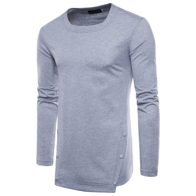 Férfi lezser hosszú blúz gombokkal és hosszú ujjú