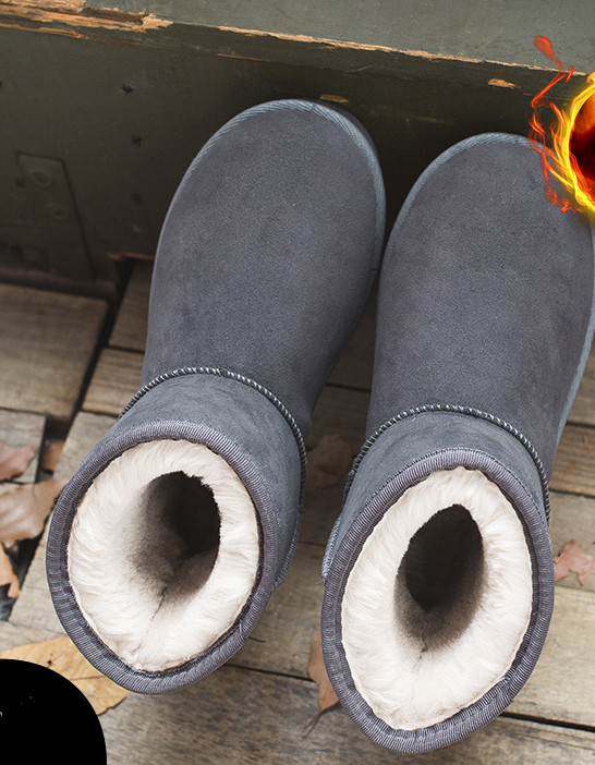 Γυναικείες μπότες casual με επίπεδη σόλα και απαλή επένδυση