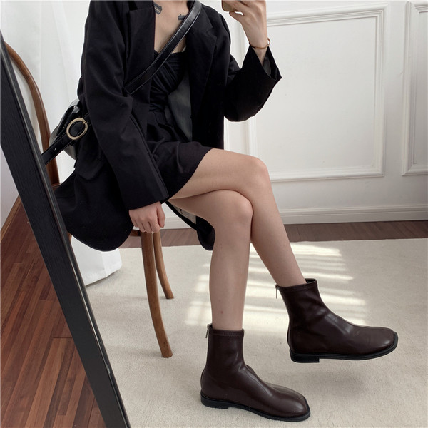 Öko-nahast uus sügis-talviste saapade mudel