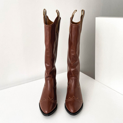 Casual γυναικείες μπότες από οικολογικό δέρμα