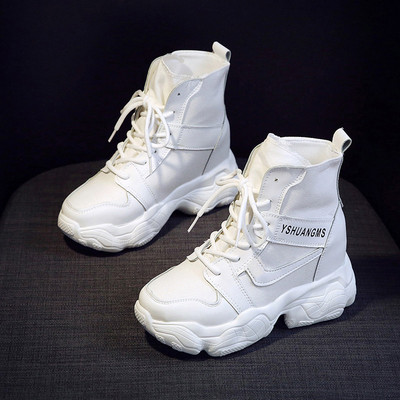 Casual γυναικείες μπότες με υψηλή πλατφόρμα - με ή χωρίς φόδρα