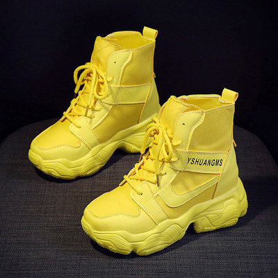 Casual γυναικείες μπότες με υψηλή πλατφόρμα - με ή χωρίς φόδρα