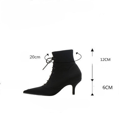 Új, fűzős, hegyes női csizma modell