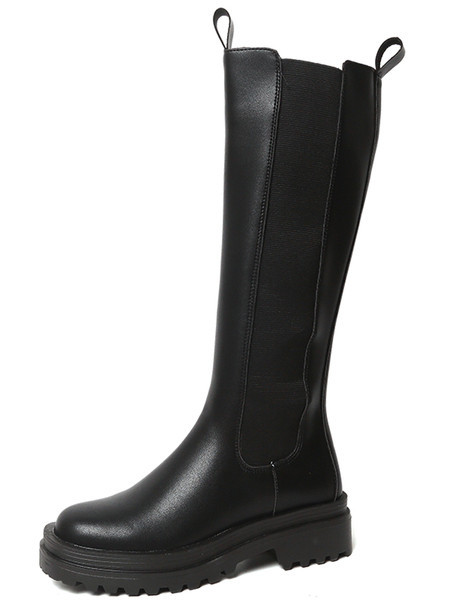 Nahast naiste talvesaapad või kõrge tallaga saapad