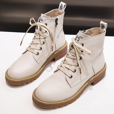 Női csizma műbőr fűzővel, meleg béléssel vagy anélkül