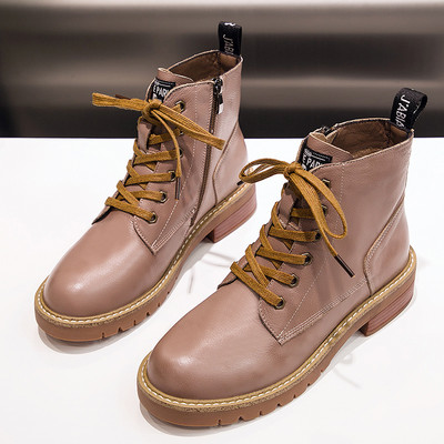 Női csizma műbőr fűzővel, meleg béléssel vagy anélkül