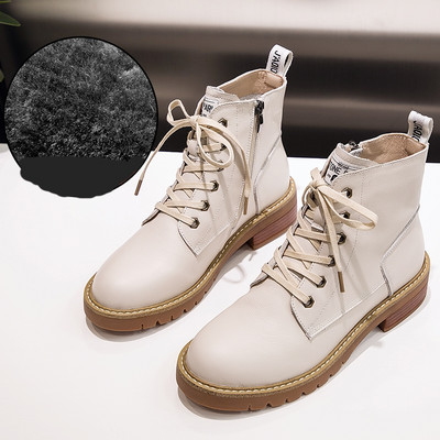 Női csizma műbőr fűzővel, meleg béléssel vagy anélkül