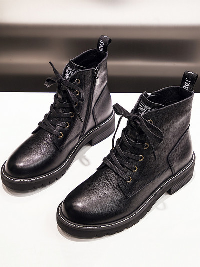 Női csizma műbőr fűzővel, meleg béléssel vagy anélkül