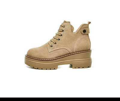 Νέο μοντέλο γυναικείες μπότες με πλατφόρμα - eco suede