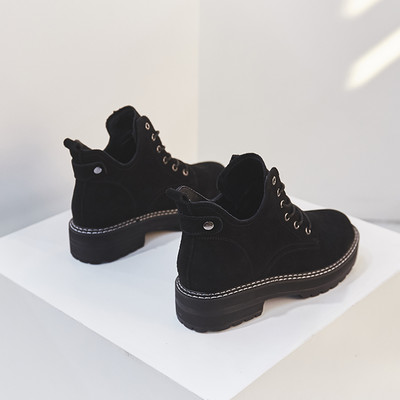 Νέο μοντέλο γυναικείες μπότες με πλατφόρμα - eco suede