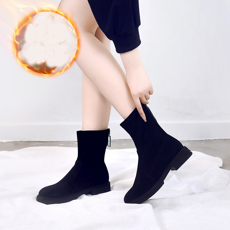 Γυναικείες μπότες ή μποτάκια από οικολογικό σουέτ - με ή χωρίς θερμή επένδυση