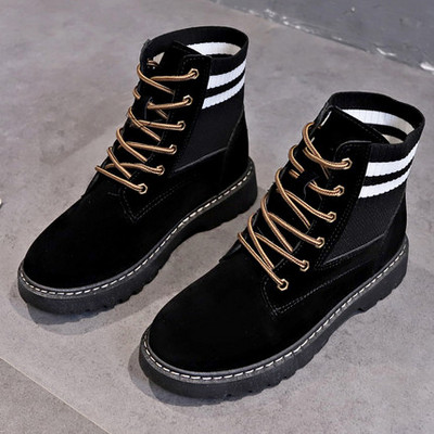 Öko velúrból készült női csizma durva talppal - két modell