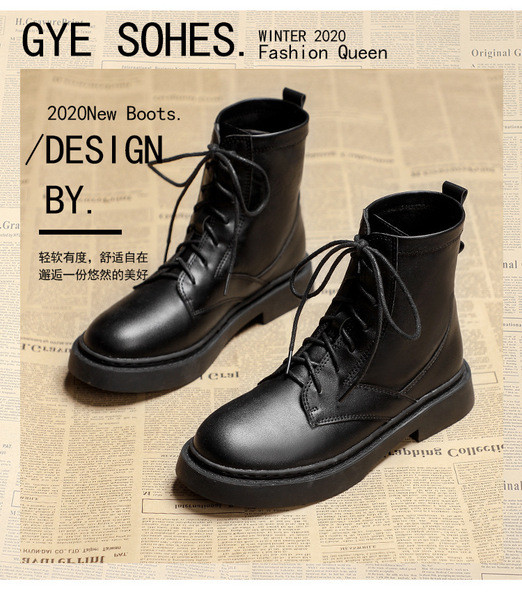 Öko bőrből készült női csizma fekete színben, fűzővel