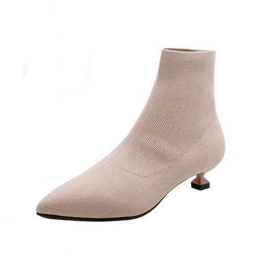 Καθημερινές γυναικείες μπότες μπότες με τακούνι 3 cm σε δύο μοντέλα