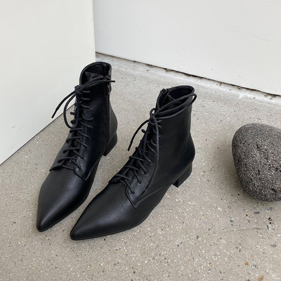 Casual γυναικείες μπότες κατασκευασμένες από οικολογικό δέρμα