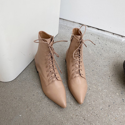 Casual γυναικείες μπότες κατασκευασμένες από οικολογικό δέρμα