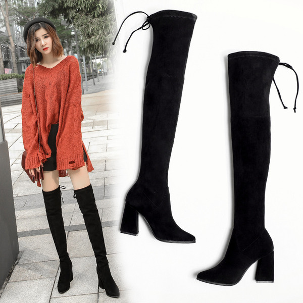 Modern női velúr csizma - két modell