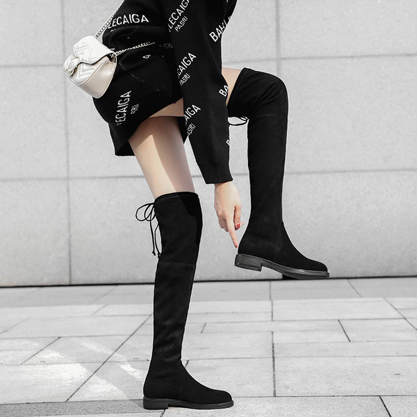 Modern női velúr csizma - két modell