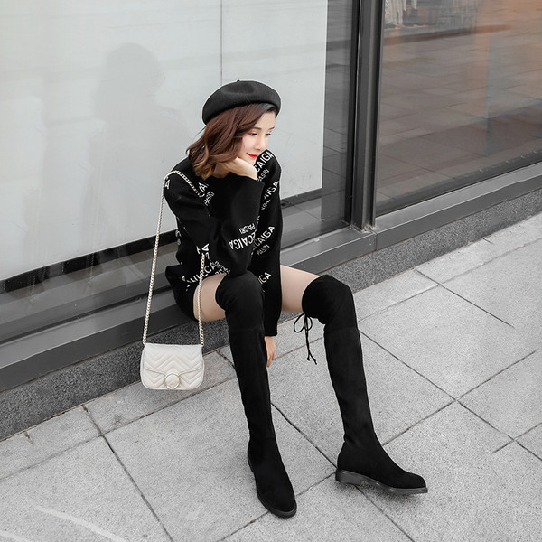 Modern női velúr csizma - két modell