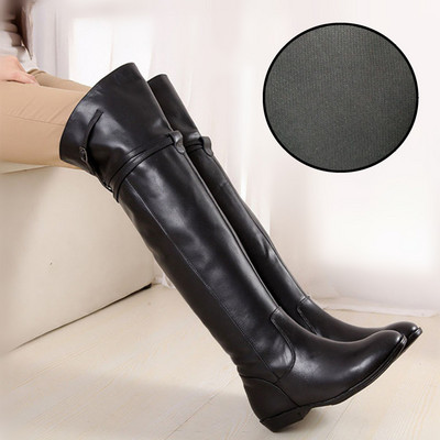 Új modell csizma eco bőrből, térd feletti magassággal