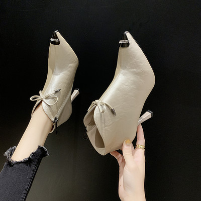 Uus mudel ökonahast paela ja kontsaga naiste saapad