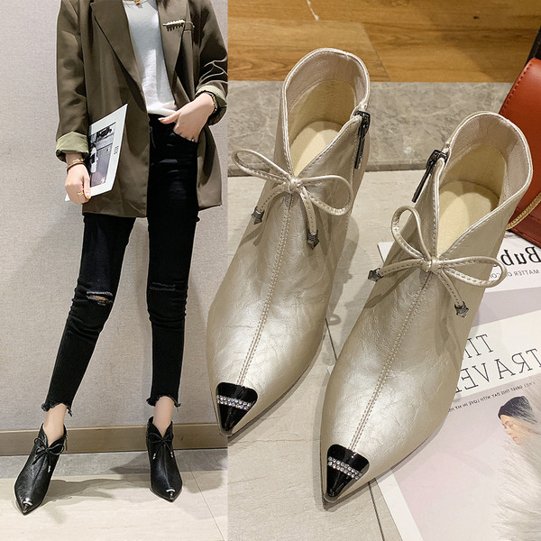 Uus mudel ökonahast paela ja kontsaga naiste saapad