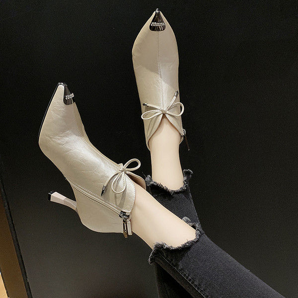 Uus mudel ökonahast paela ja kontsaga naiste saapad