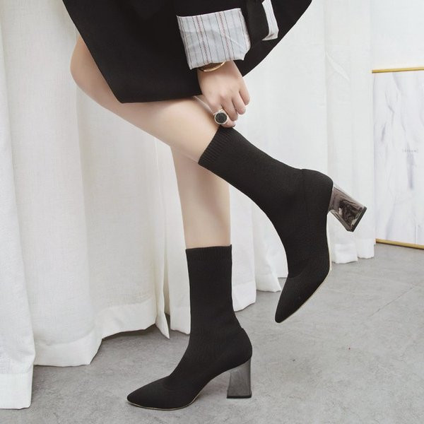 Naiste teravatipuline paksu kontsaga saapad