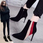 Ženske čizme od eko brušene kože na tanku petu - više modela