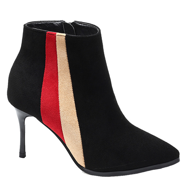 Ženske čizme od eko brušene kože na tanku petu - više modela